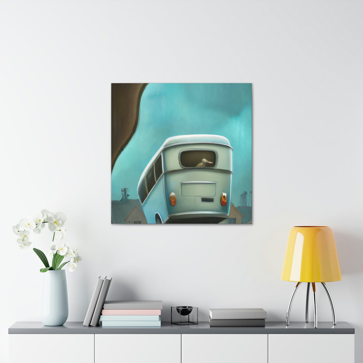 "Camper Van Onward Travel" - Canvas