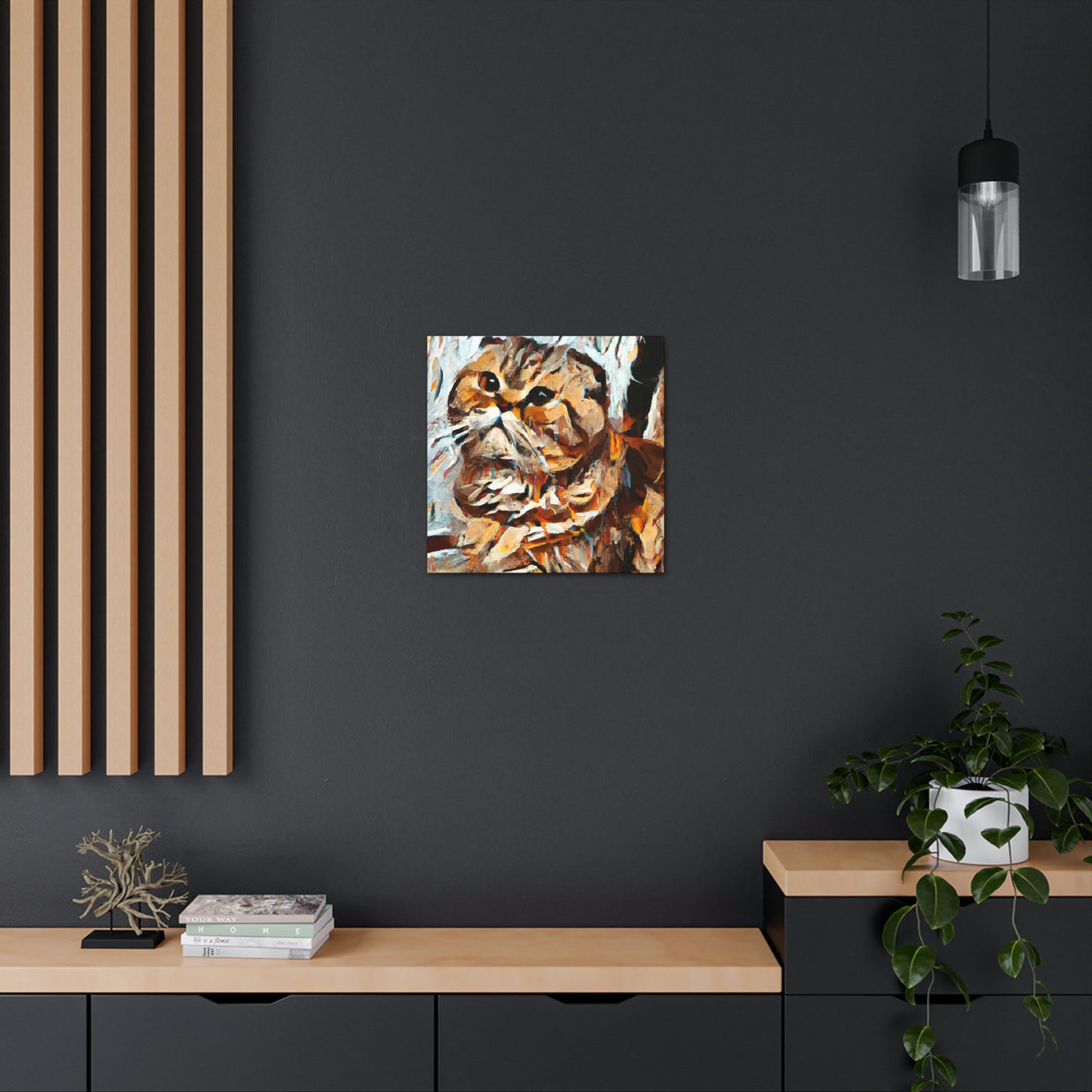 Scottish Fold Abstraction - Canvas