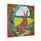 Rabbit in Art Nouveau - Canvas