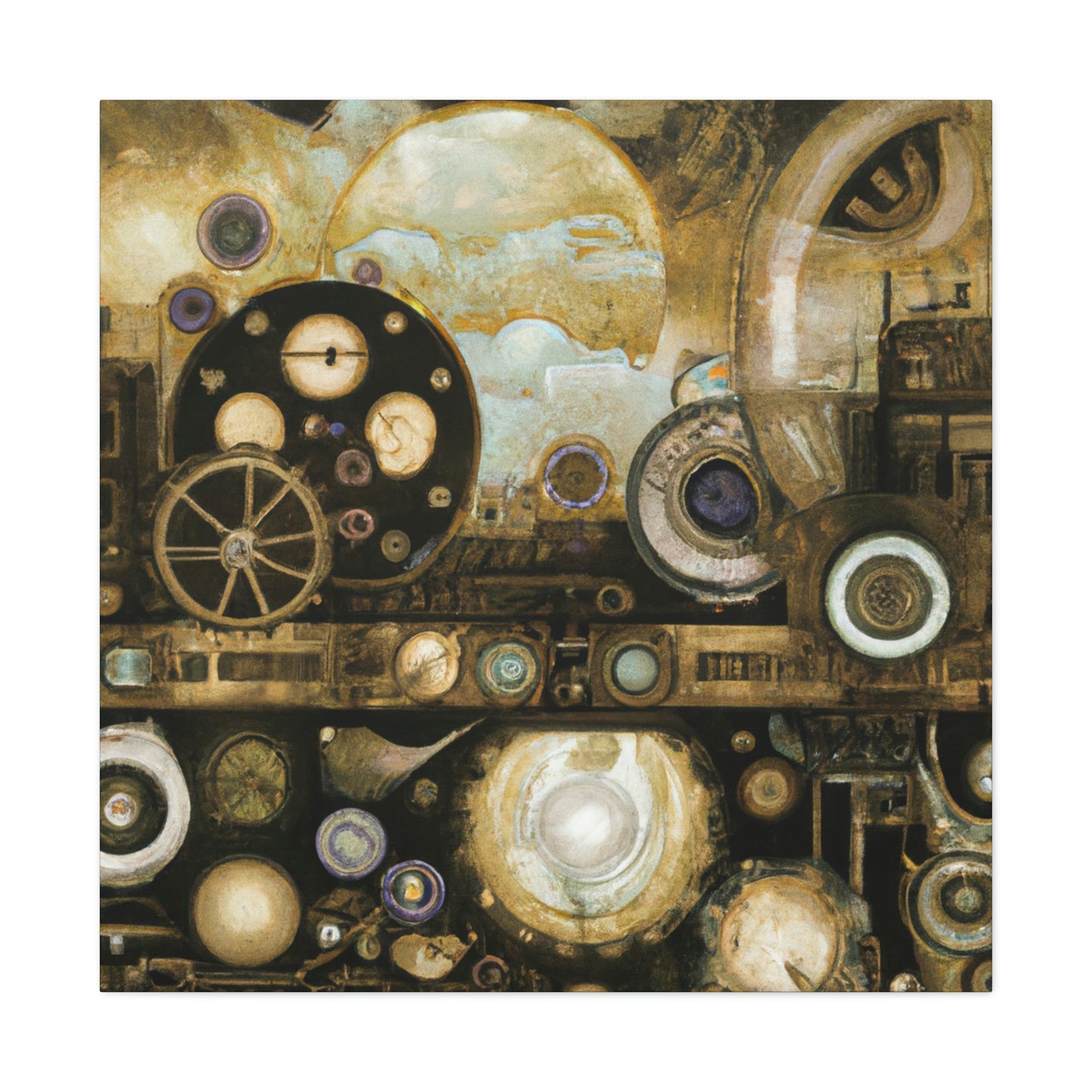 "Steampunk Cosmic Splendor" - Canvas