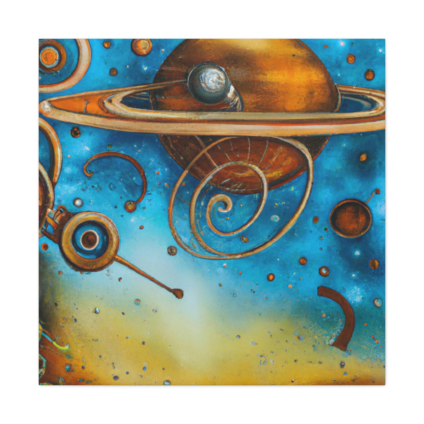 Uranus in Steampunk - Canvas