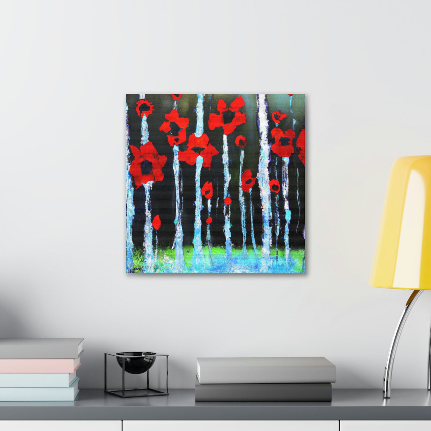 Poppy in Abstracted Freedom - Canvas