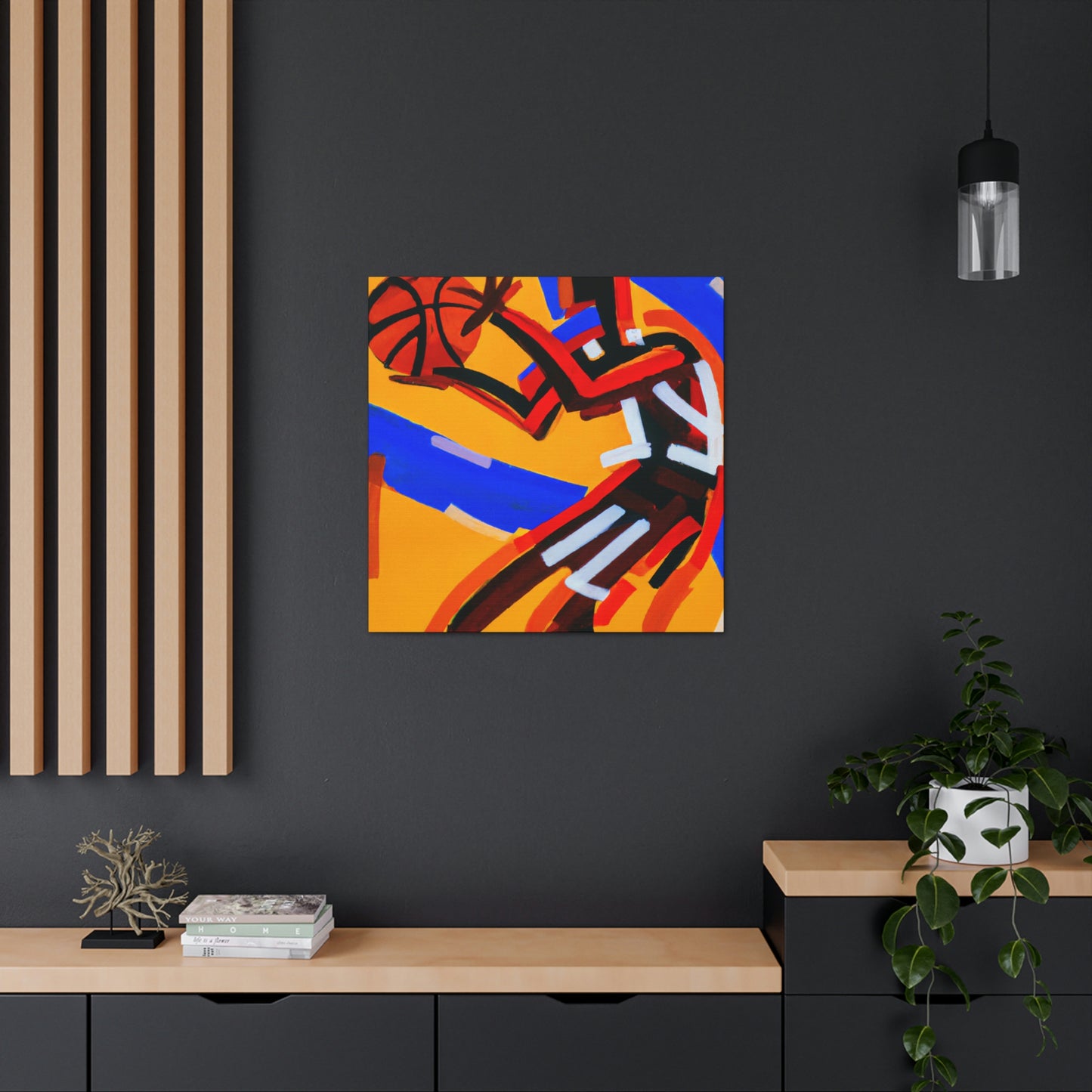 Basketball in Abstractions - Canvas