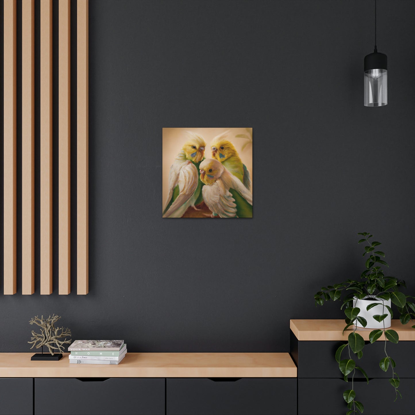 Budgies in Renaissance - Canvas