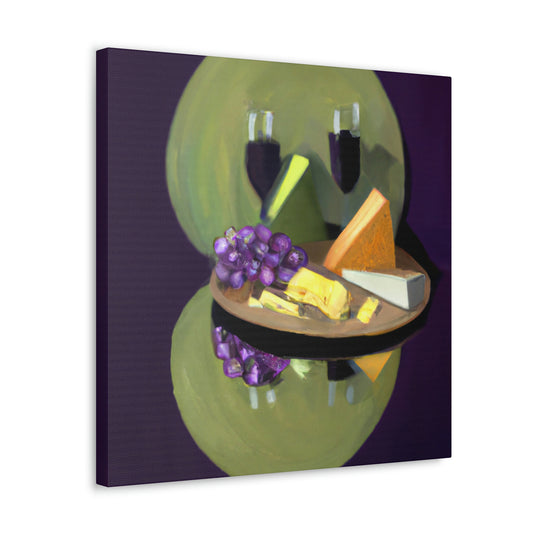 Grapes and Cheese Feast - Canvas