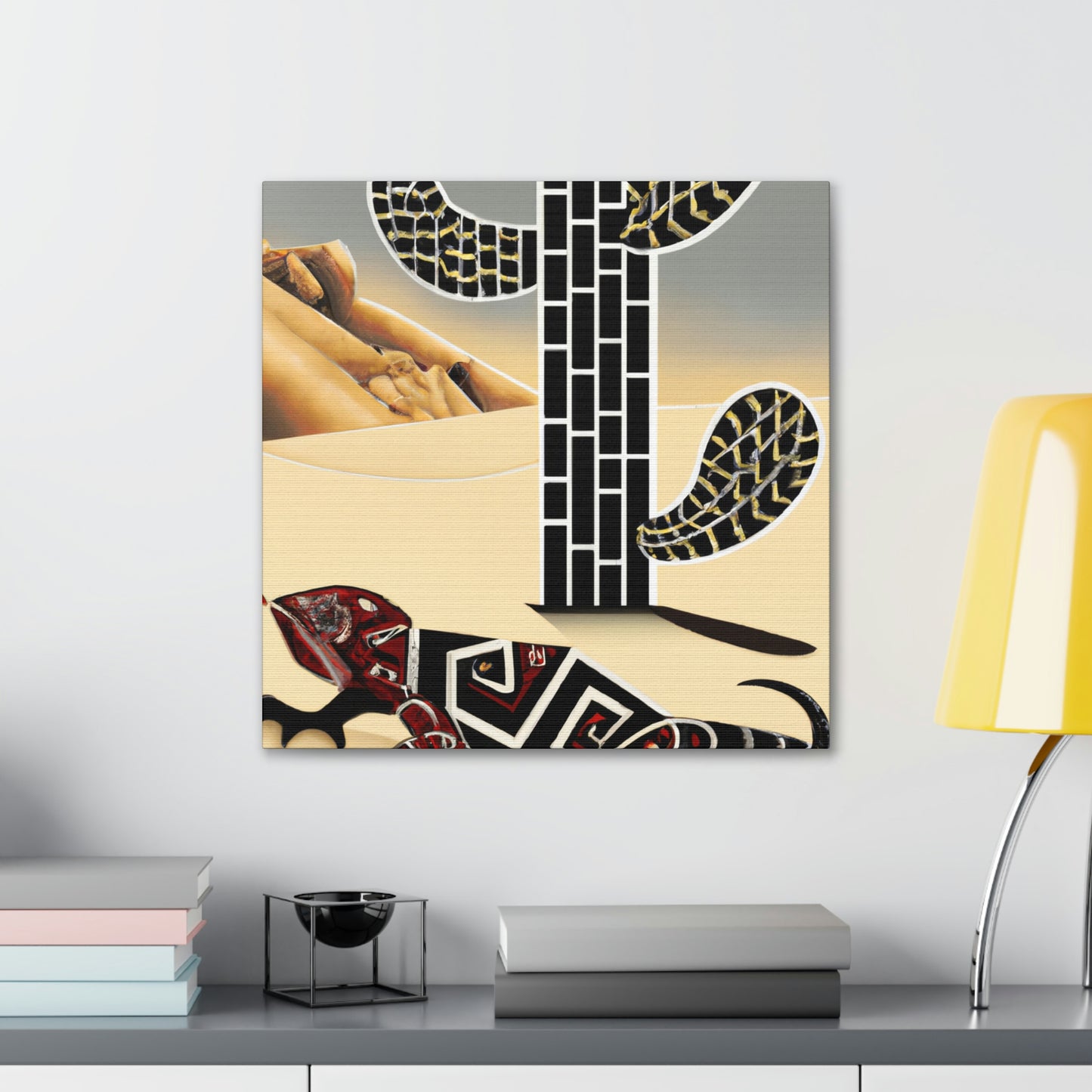 "Gila Monster Glittering Dream" - Canvas