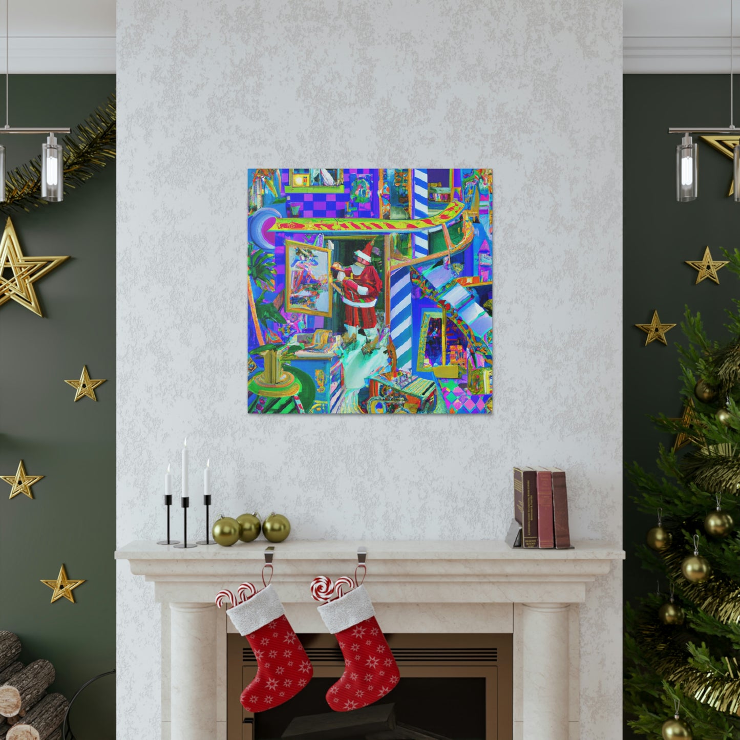 Santa's Magical Workshop - Canvas