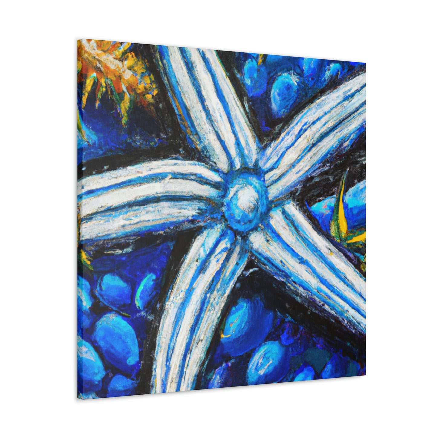 "Starfish in Moonlight Glow" - Canvas