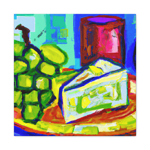 Cheese and Grapes Fauvism - Canvas