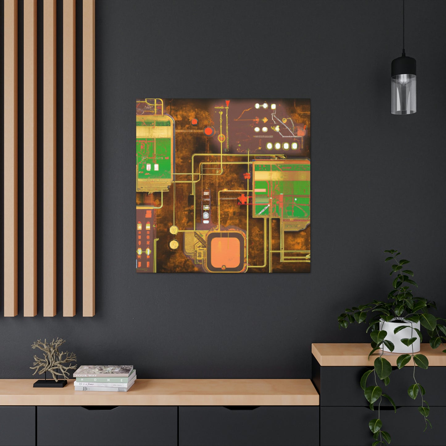 "The Technological Metropolis" - Canvas