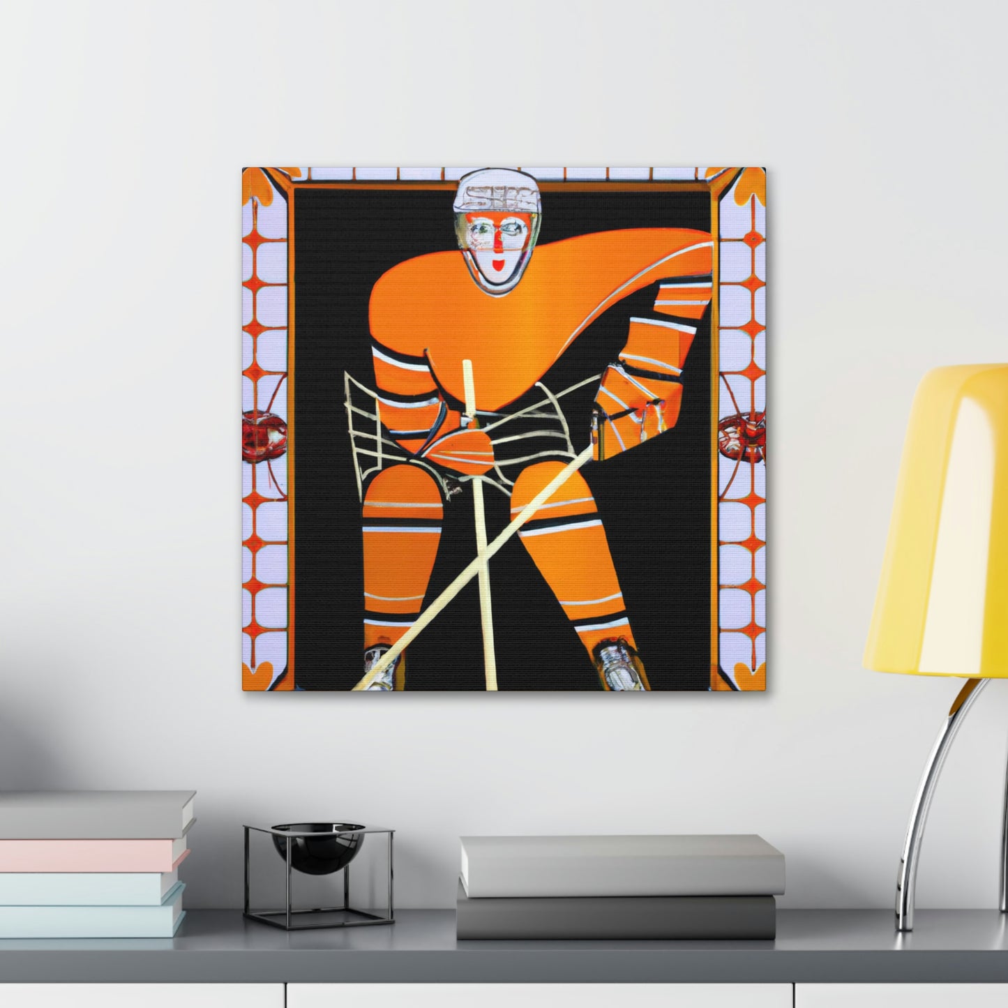 "Ice on Fire Hockey" - Canvas