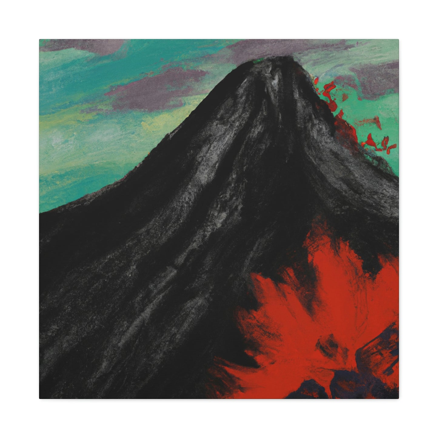 Volcano in Eruption - Canvas