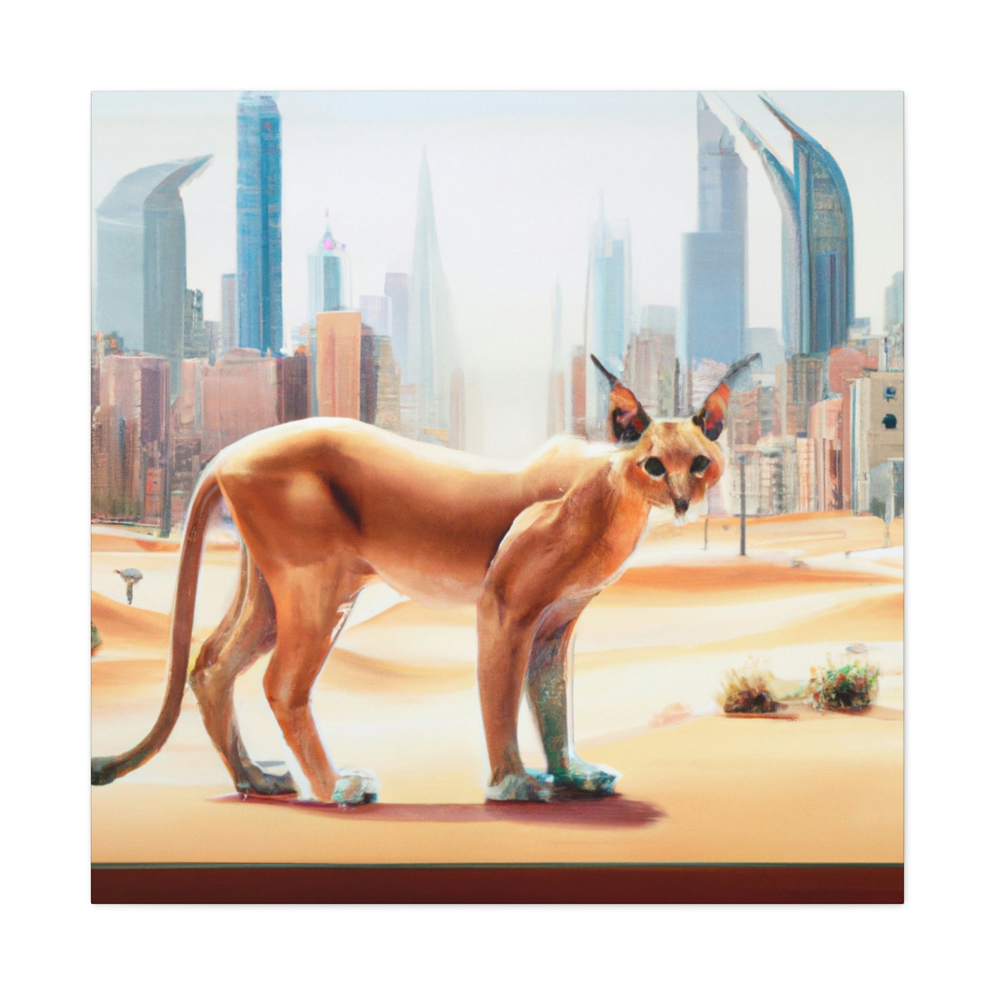 "Caracal in the City" - Canvas