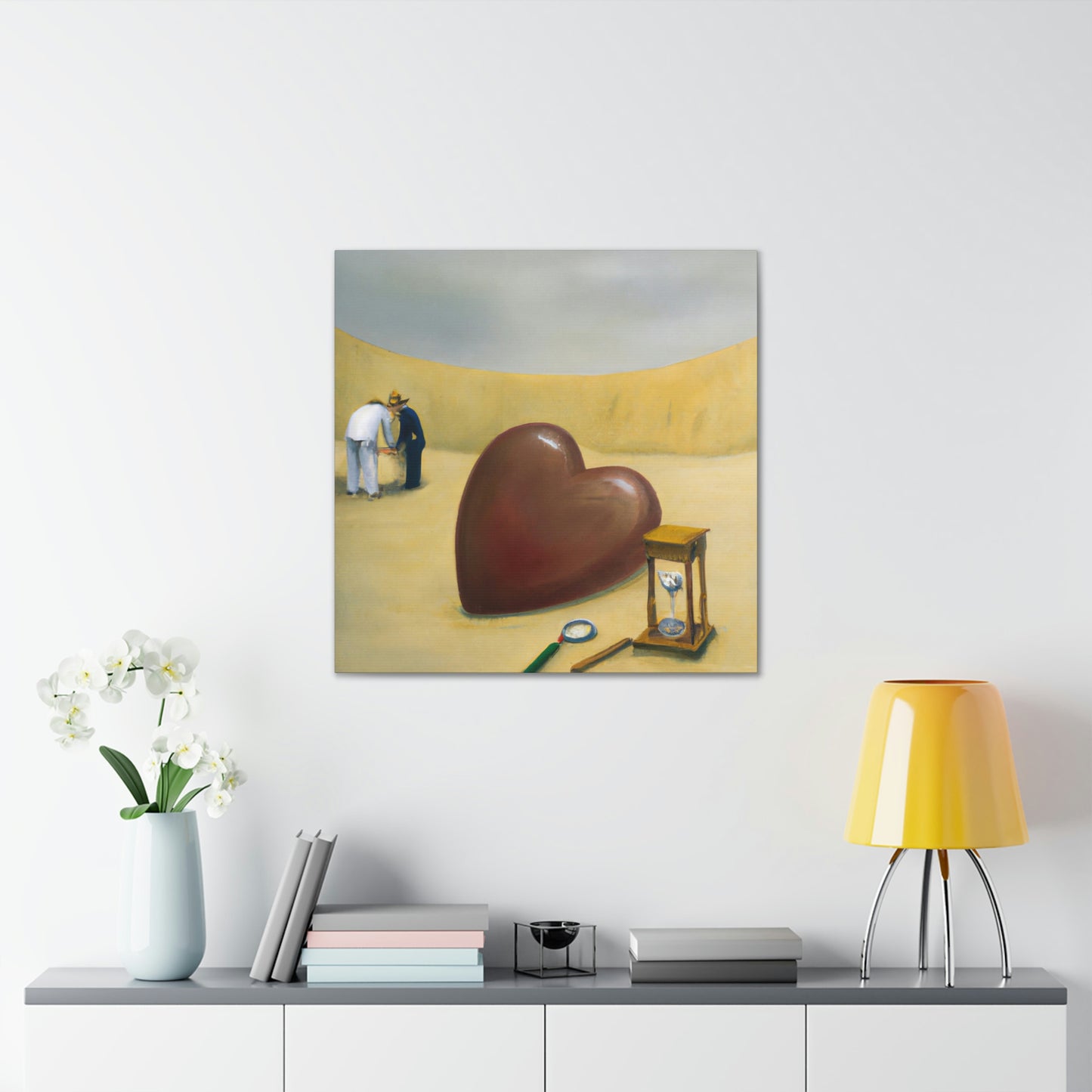 "Heart in the Sandscape" - Canvas