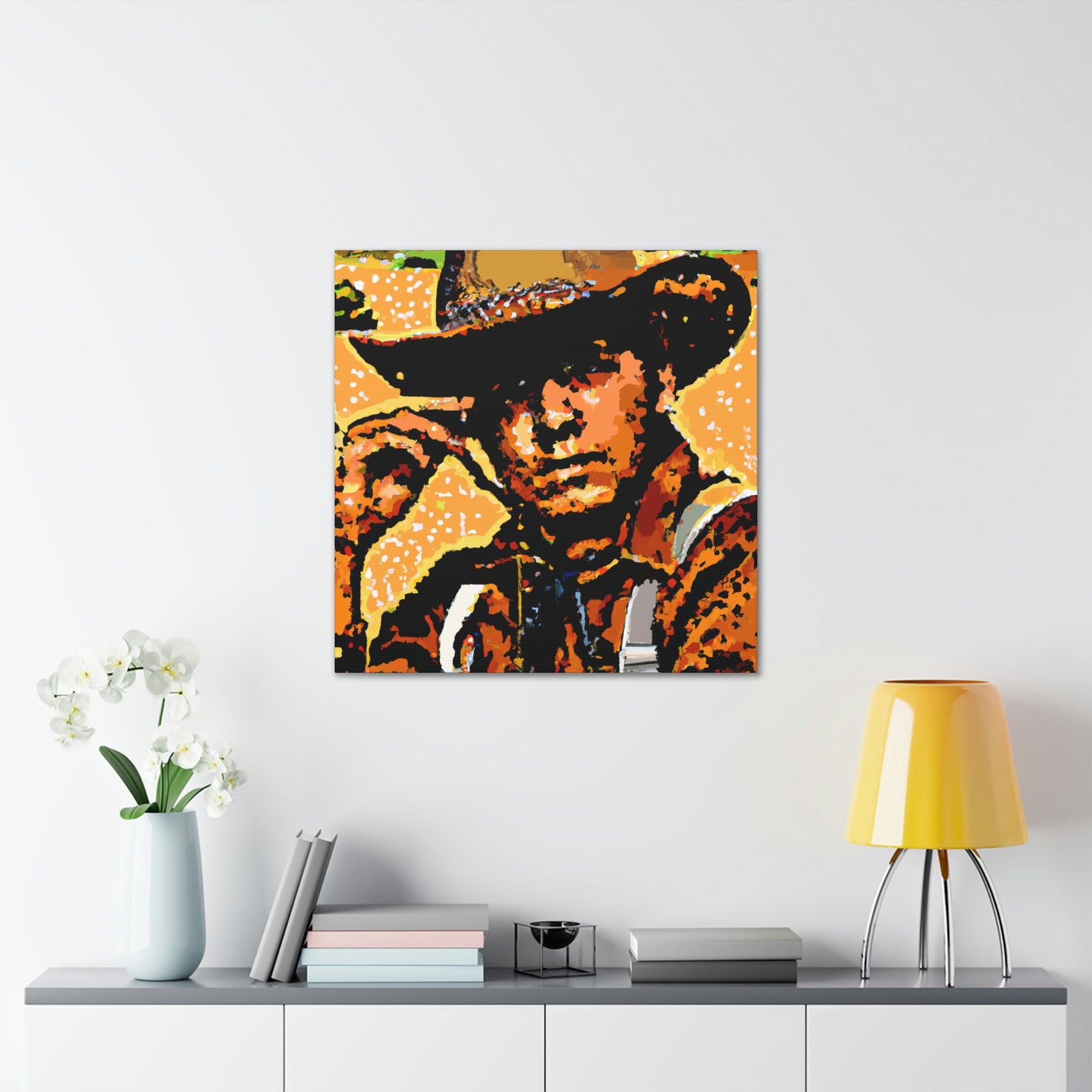 "Ranch Hand Pointillism" - Canvas