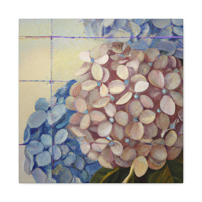 "Lush Deco Hydrangeas" - Canvas