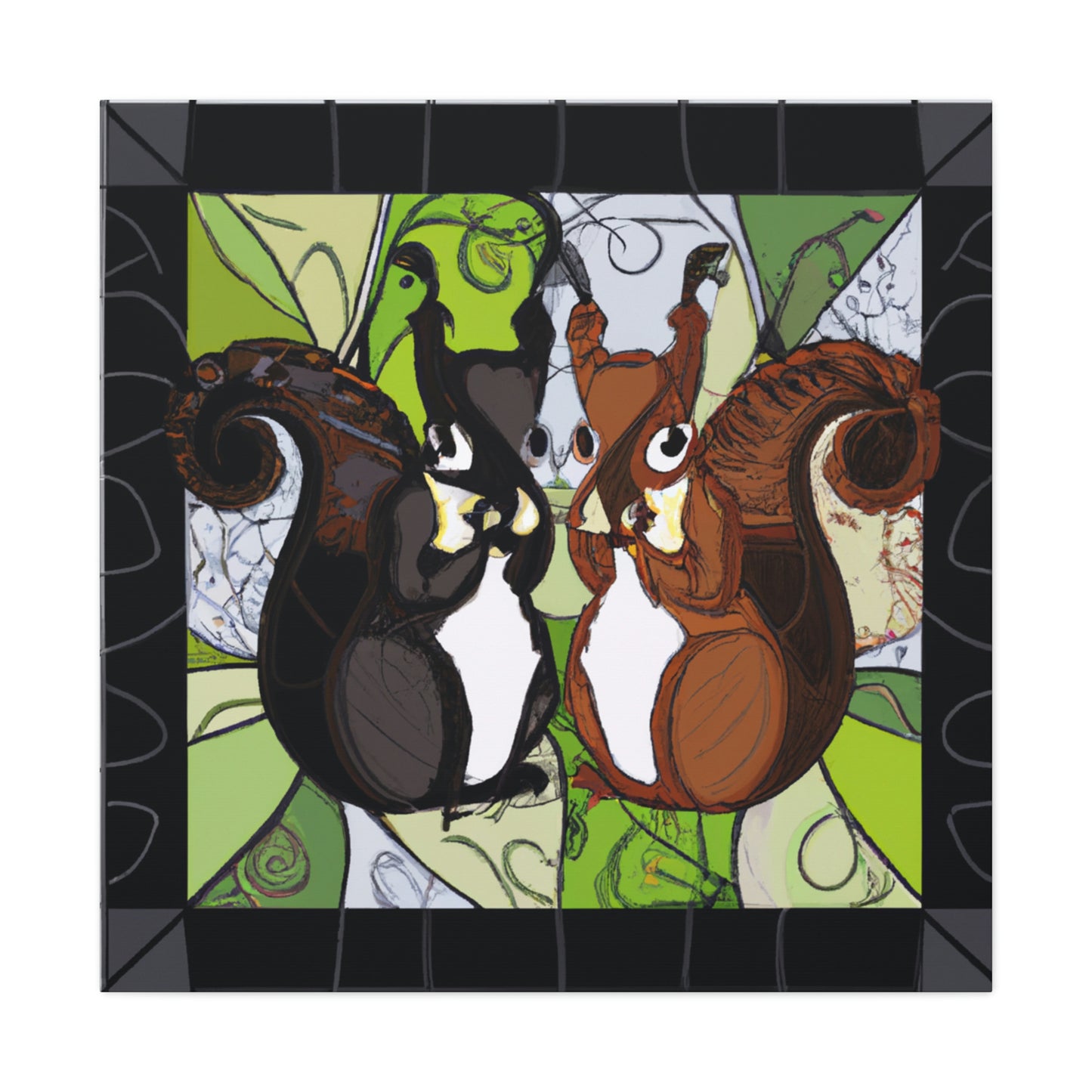 Squirrels in Motion - Canvas