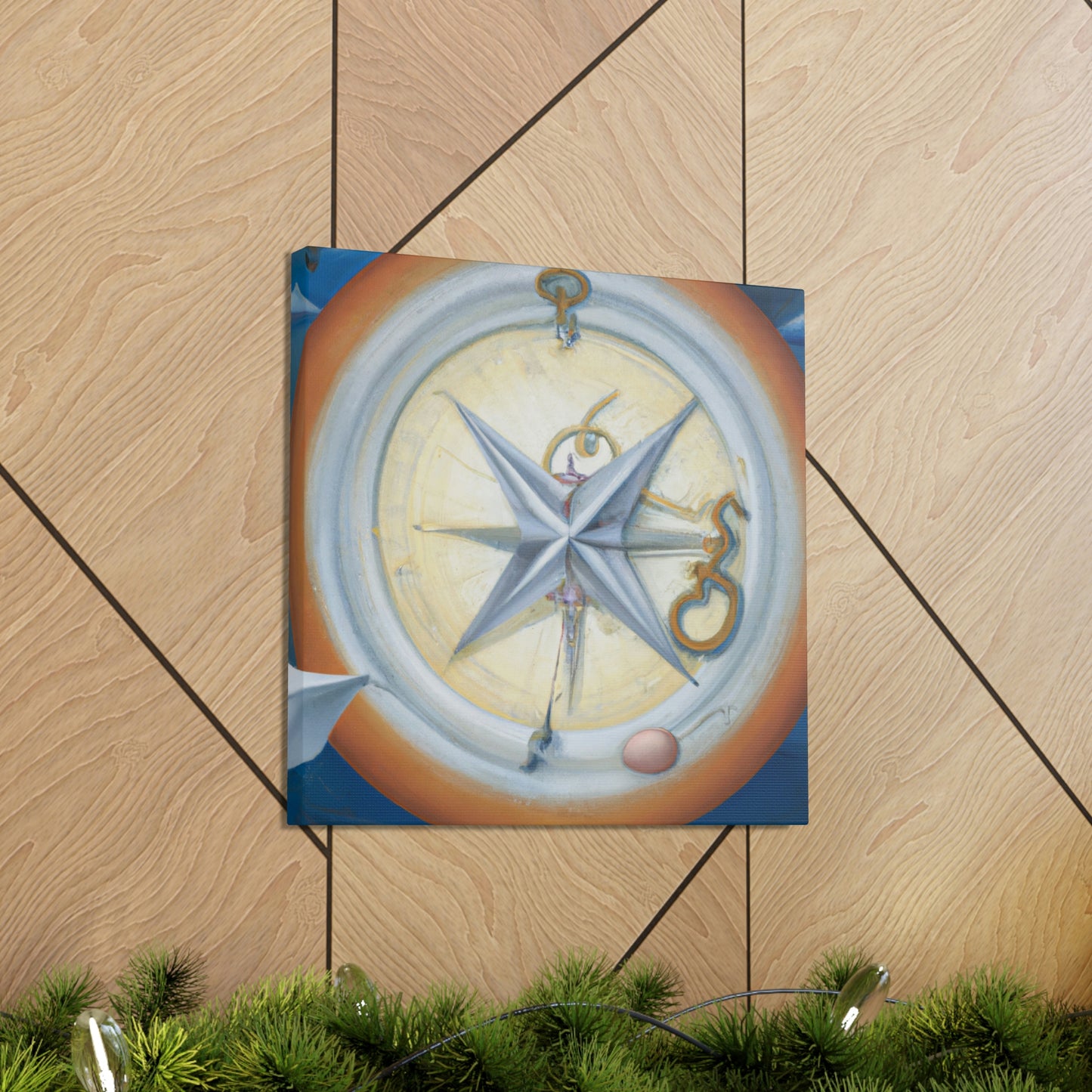 "Compass in Minimalism" - Canvas