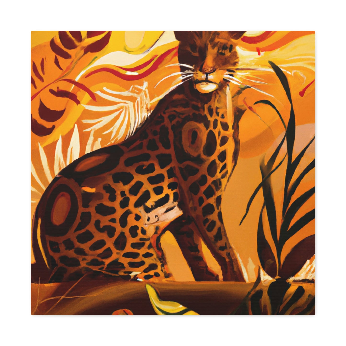 "Leopard in the Jazz Age" - Canvas