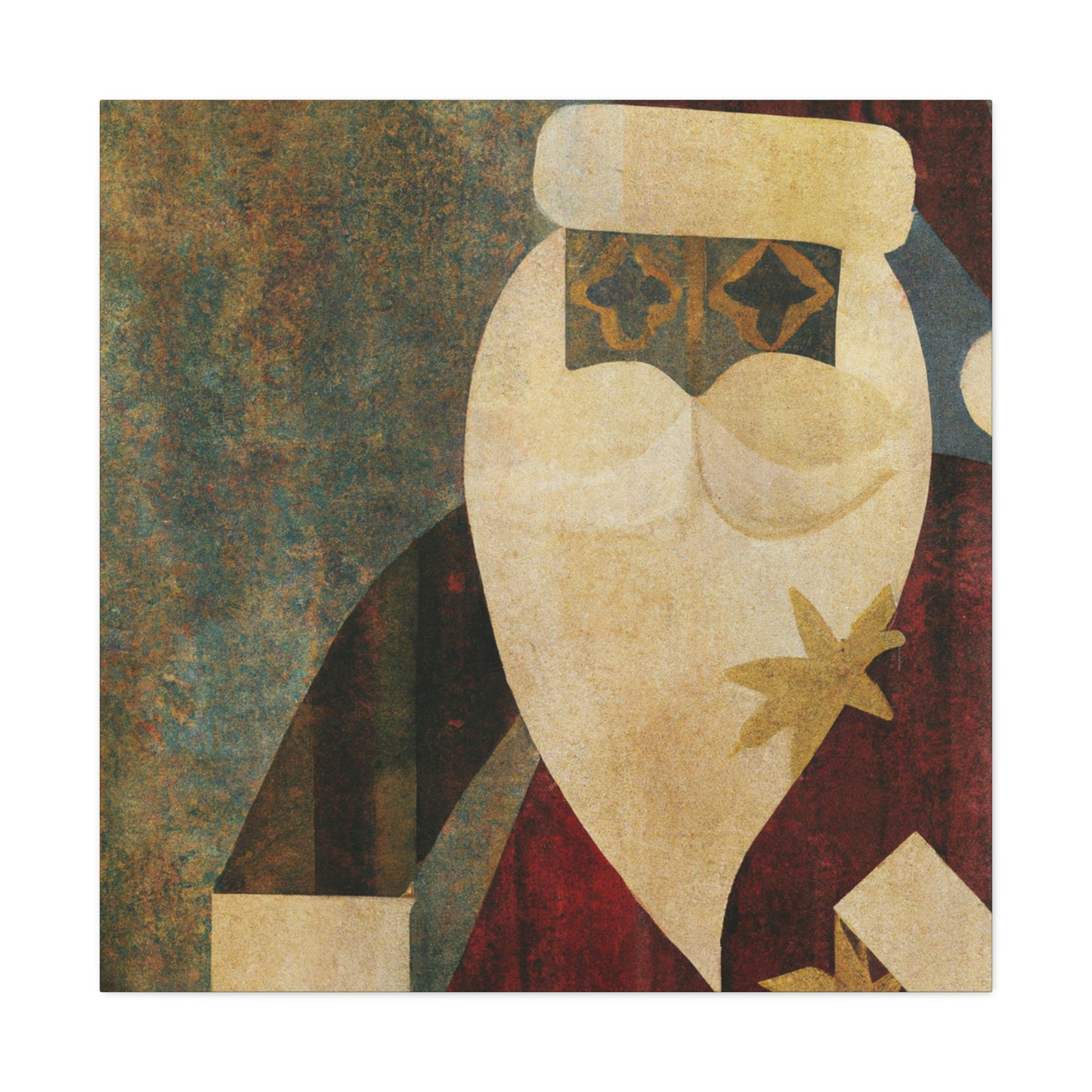 Santa's Art Deco Dream - Canvas