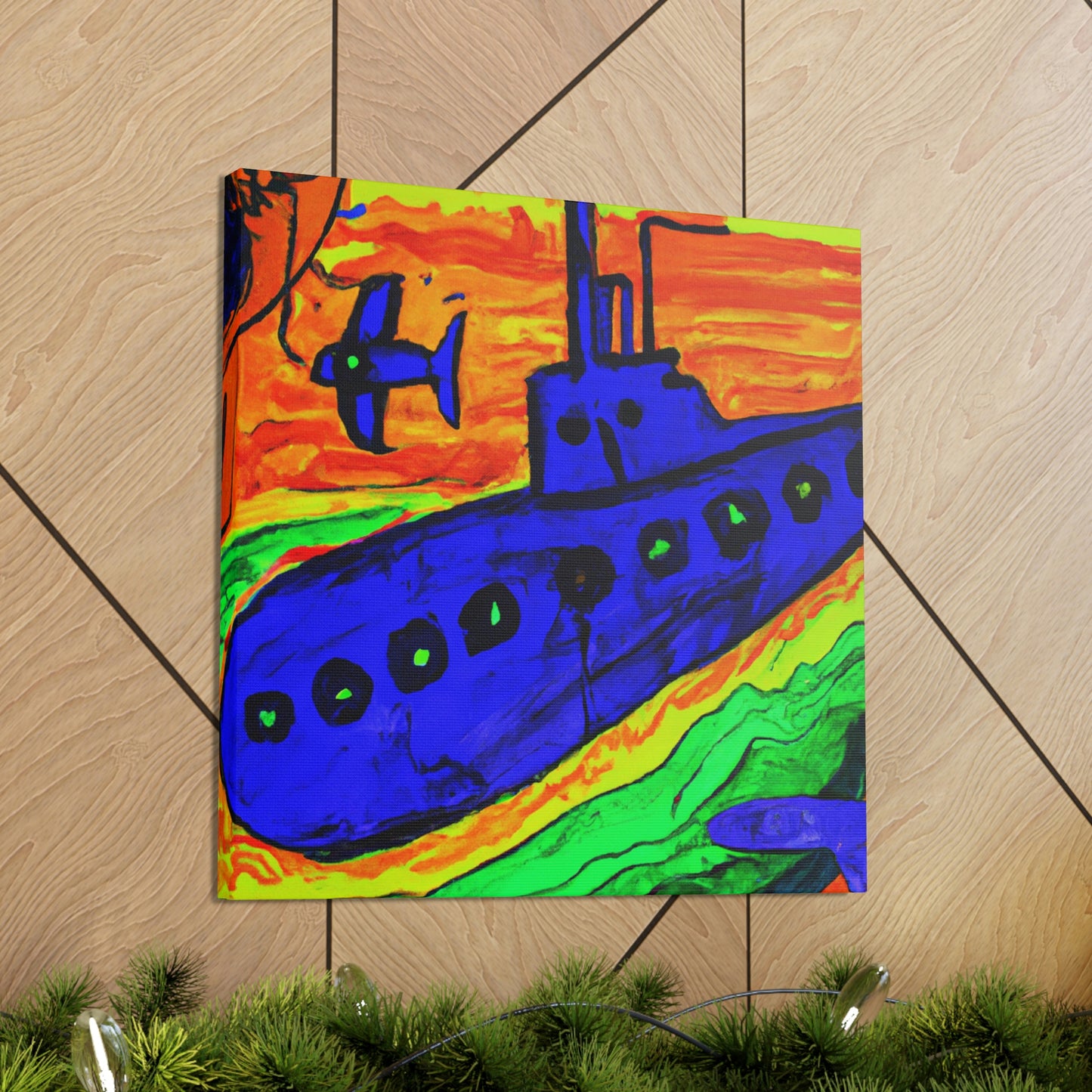 Submarine in Fauve Colors - Canvas