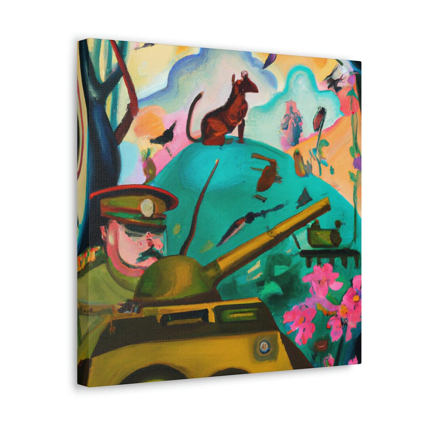 Tank Operator Triumphant - Canvas