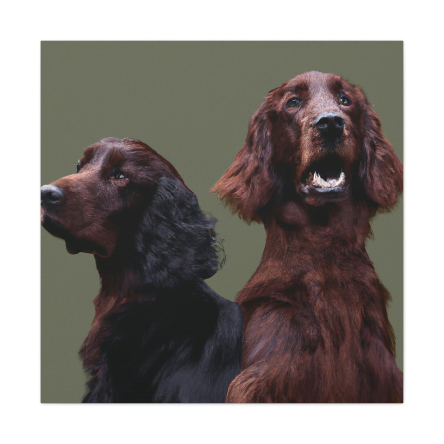 "A Simple Irish Setter" - Canvas