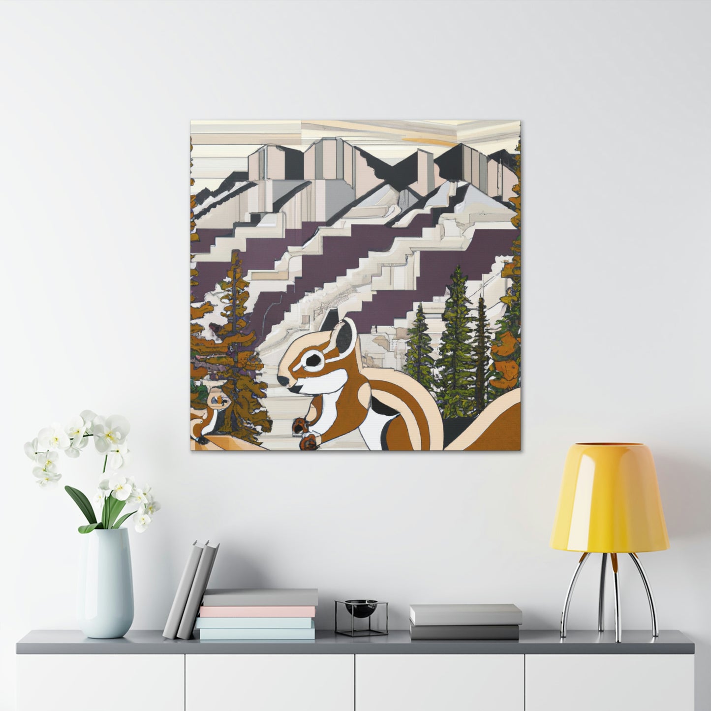 "Chipmunk Jazz Serenade" - Canvas