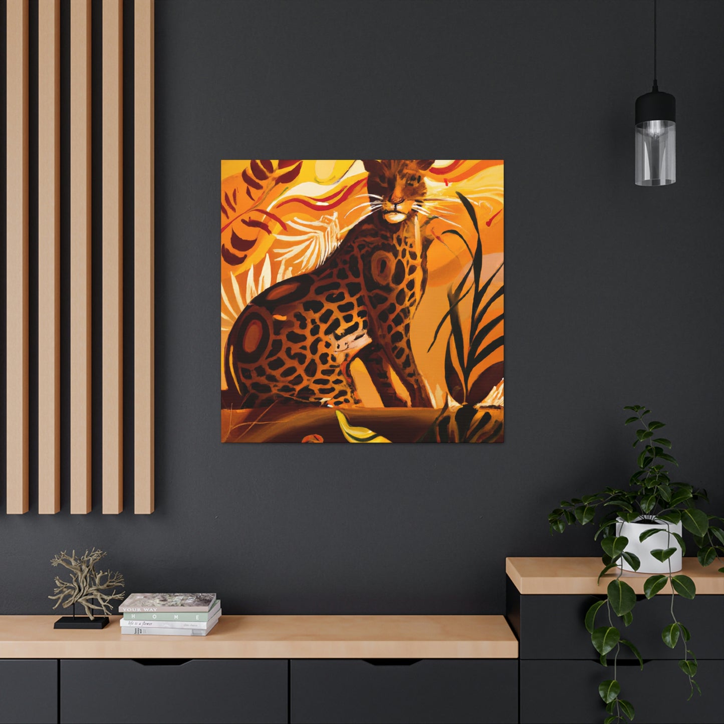 "Leopard in the Jazz Age" - Canvas