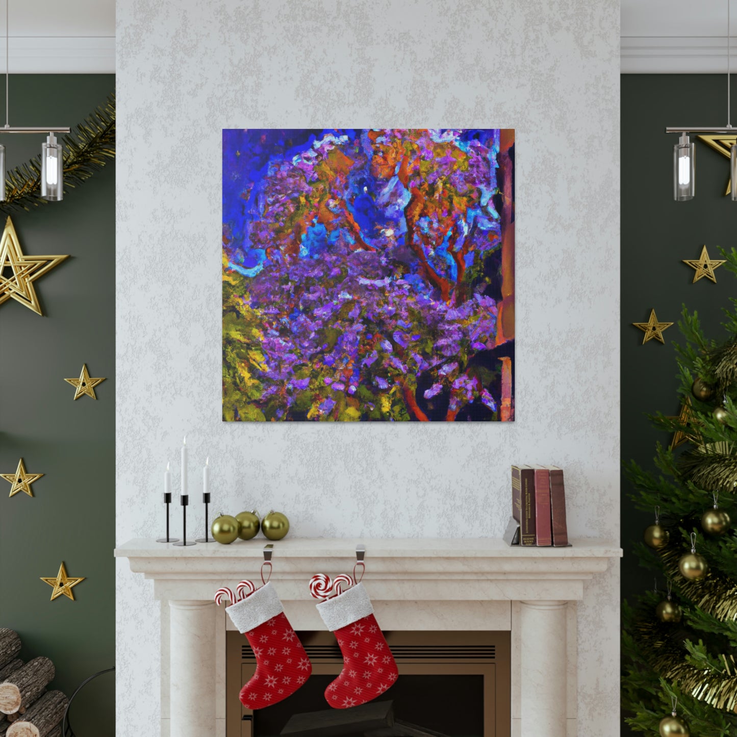 "Vibrant Jacaranda Tree" - Canvas