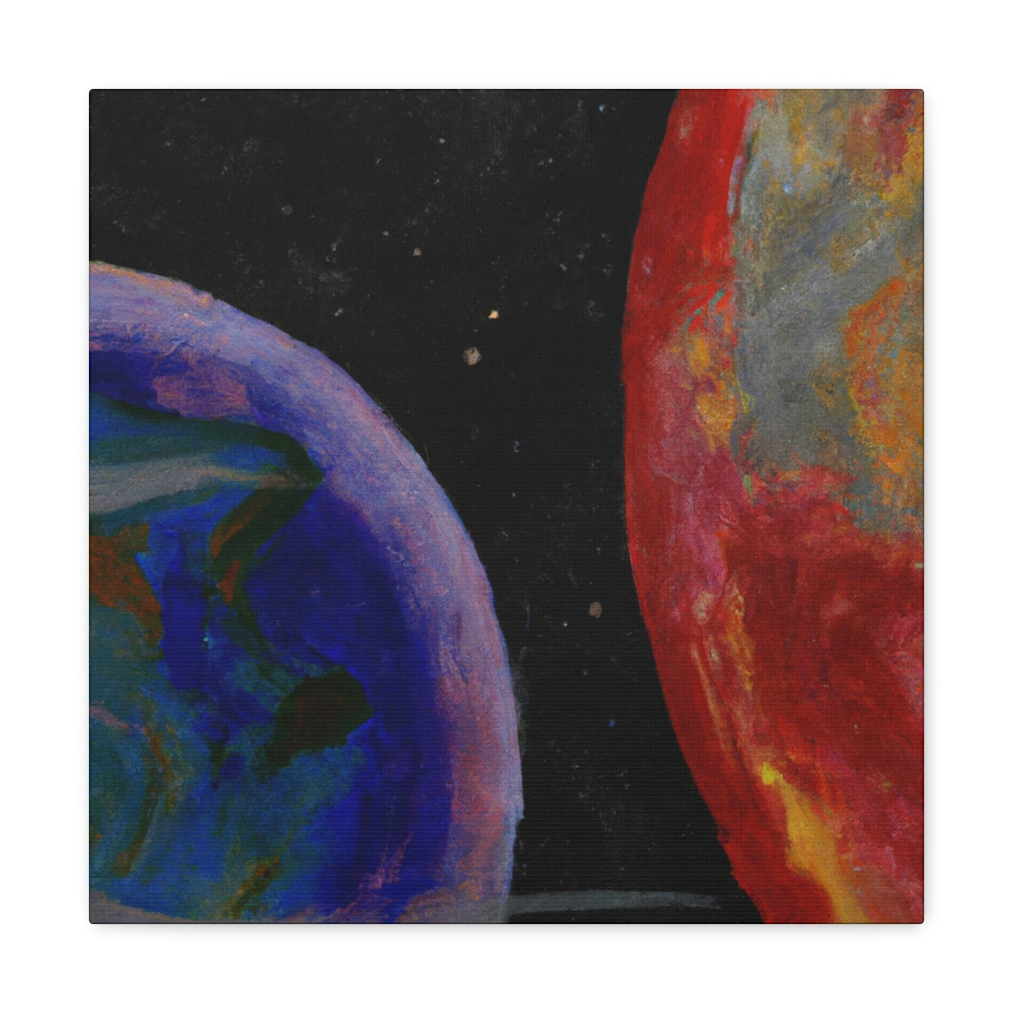 Earth's Cosmic Colors - Canvas