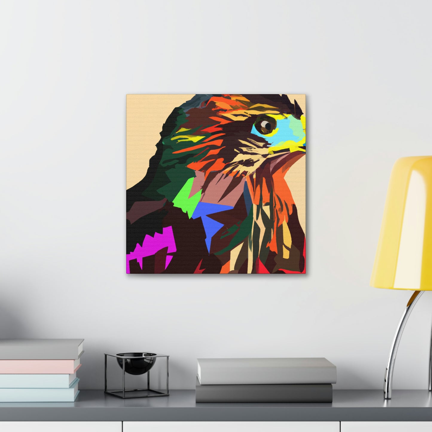 Hawk in Pop Art - Canvas