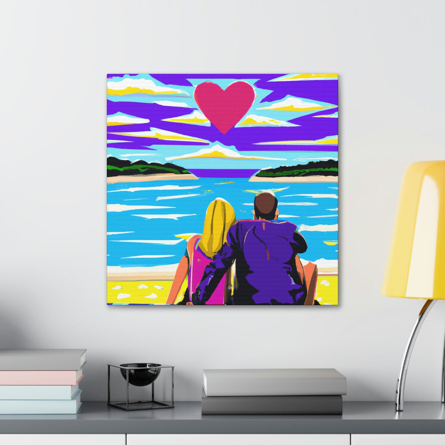 "Love at the Beach" - Canvas