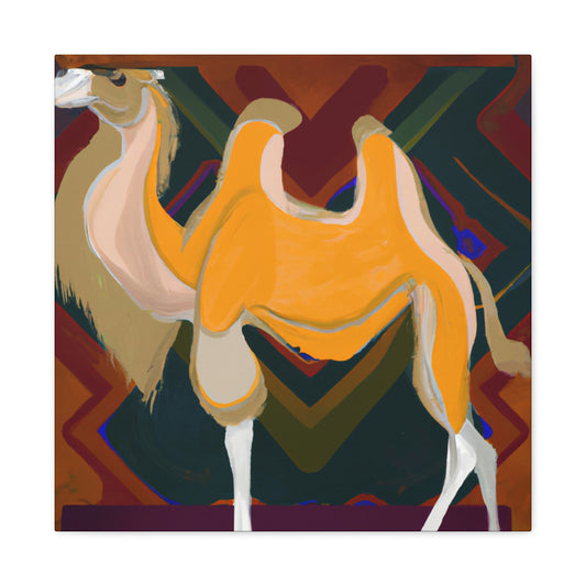 "Camel Oasis Reflection" - Canvas