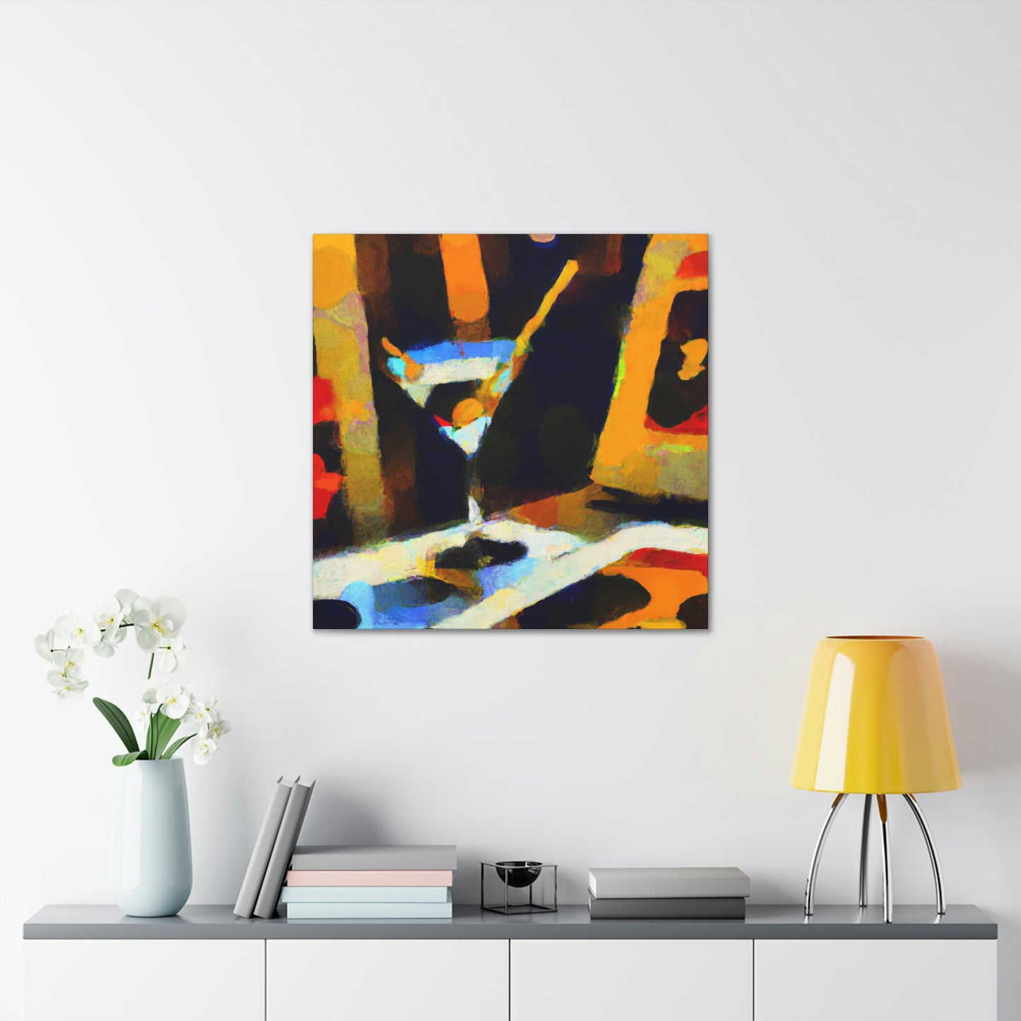 Martini Moment Illuminated - Canvas