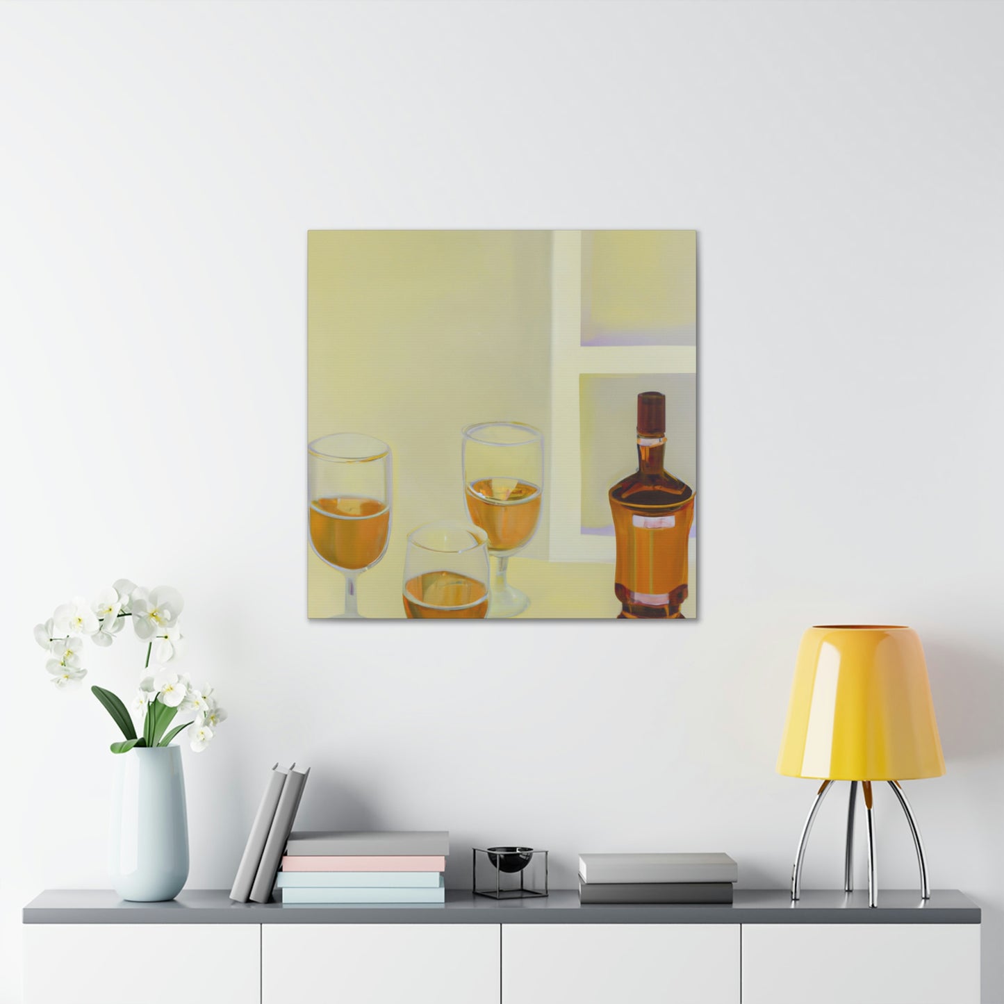 "Alcoholic Art Reflection" - Canvas