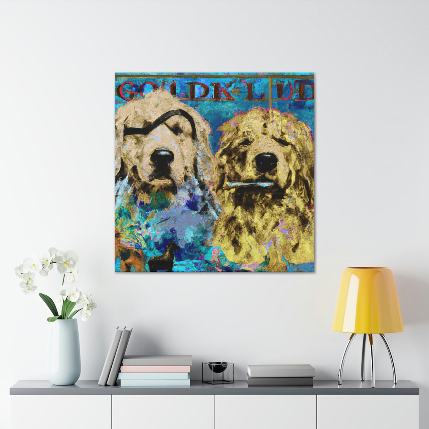 "Golden Retriever Repose" - Canvas