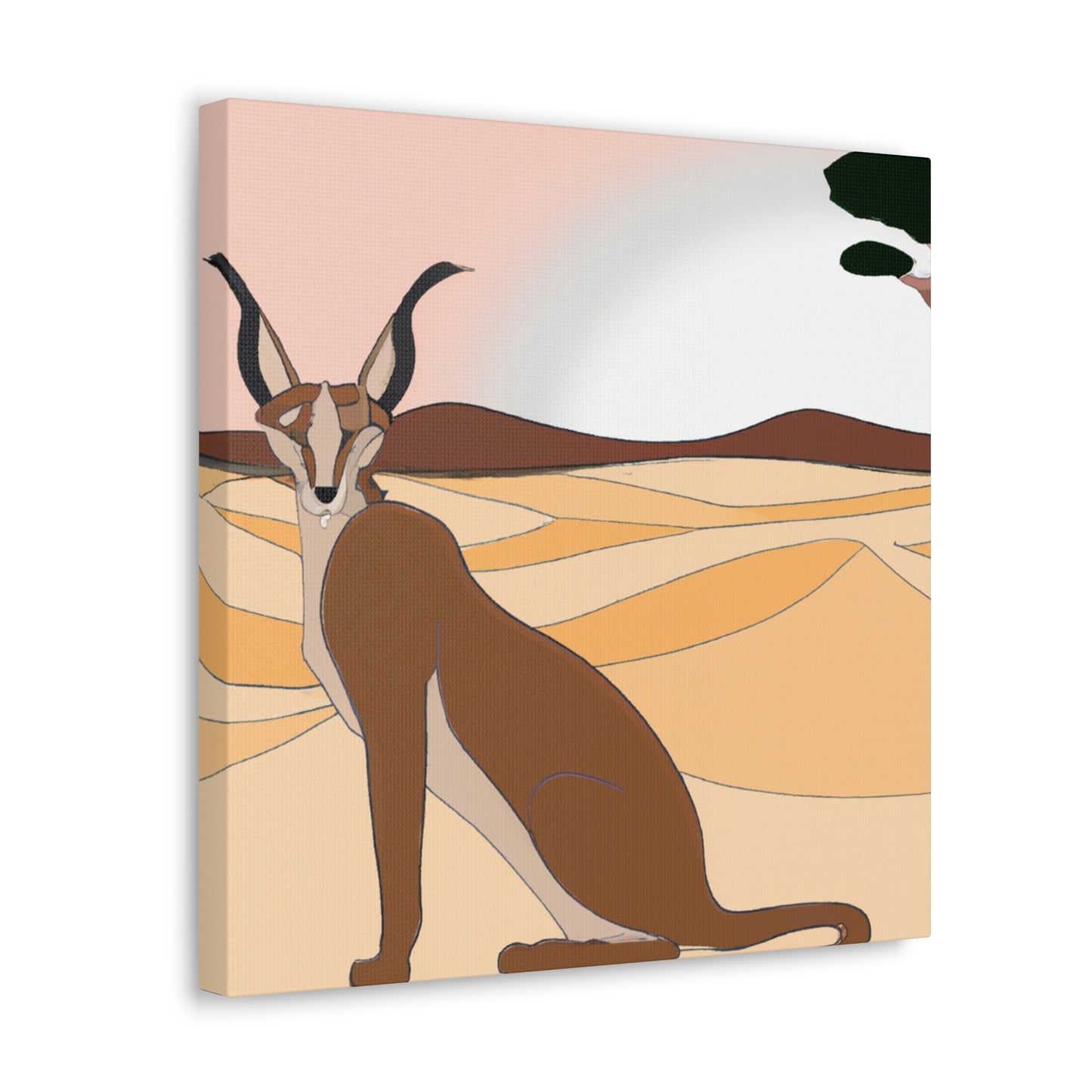 Caracal's Classic Charm - Canvas