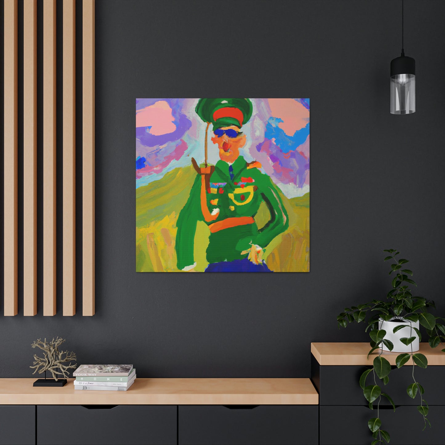 "Artilleryman in Fauvism" - Canvas