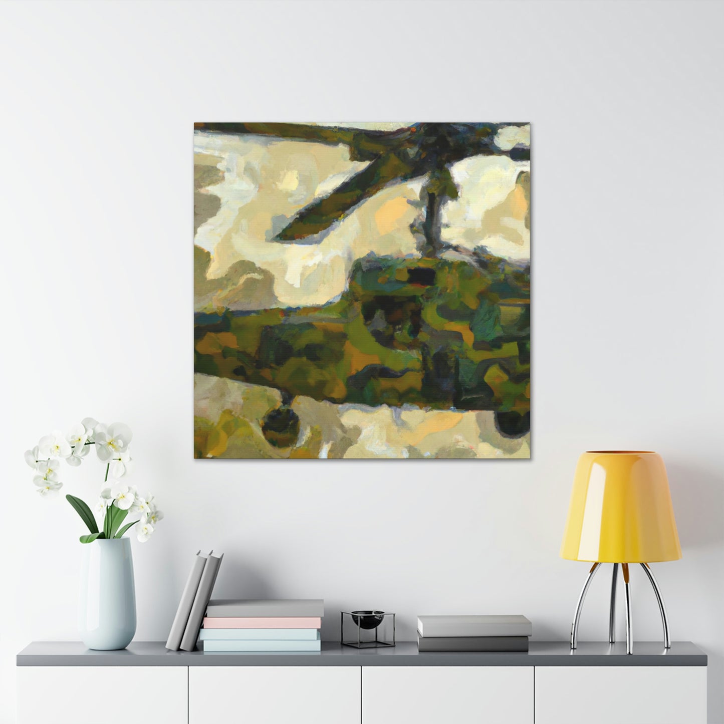 Helicopter in Flight - Canvas