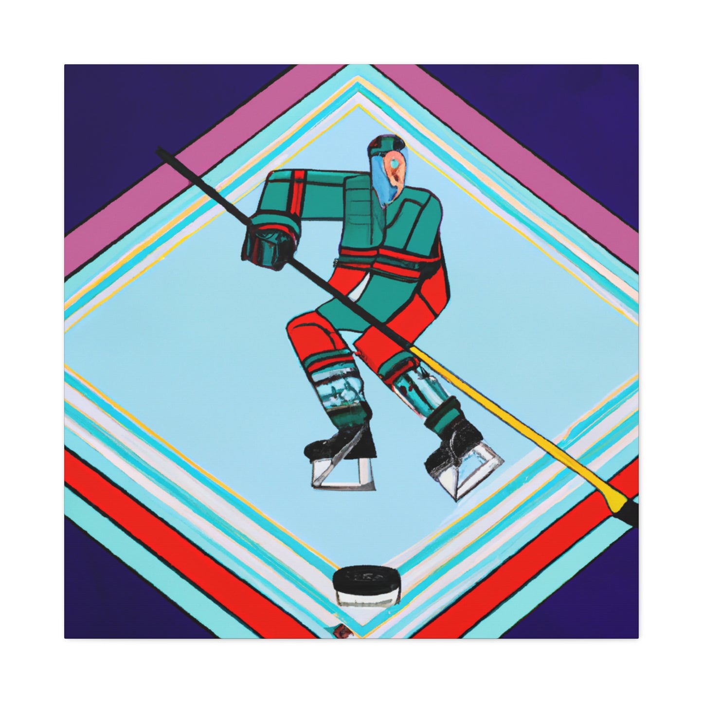 "Ice on Skates Glide" - Canvas