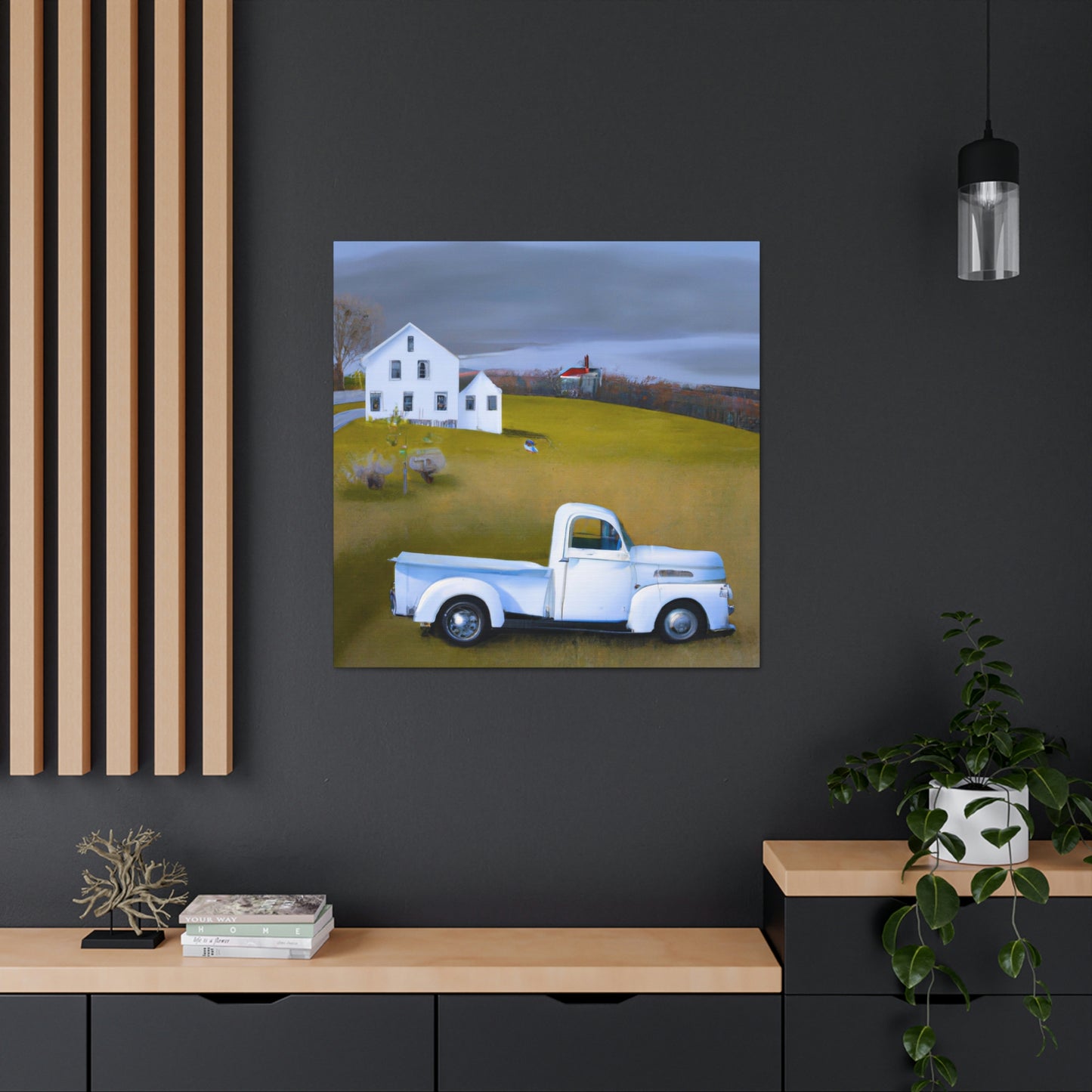 "Old Pickup Surreality" - Canvas