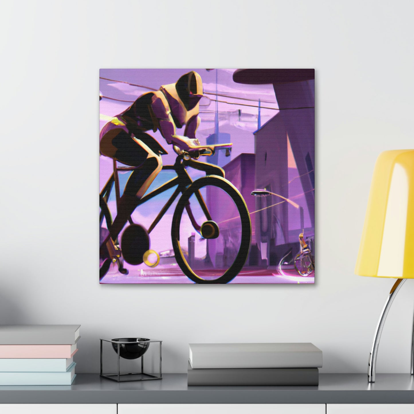 "Biking in the Jazz Age" - Canvas