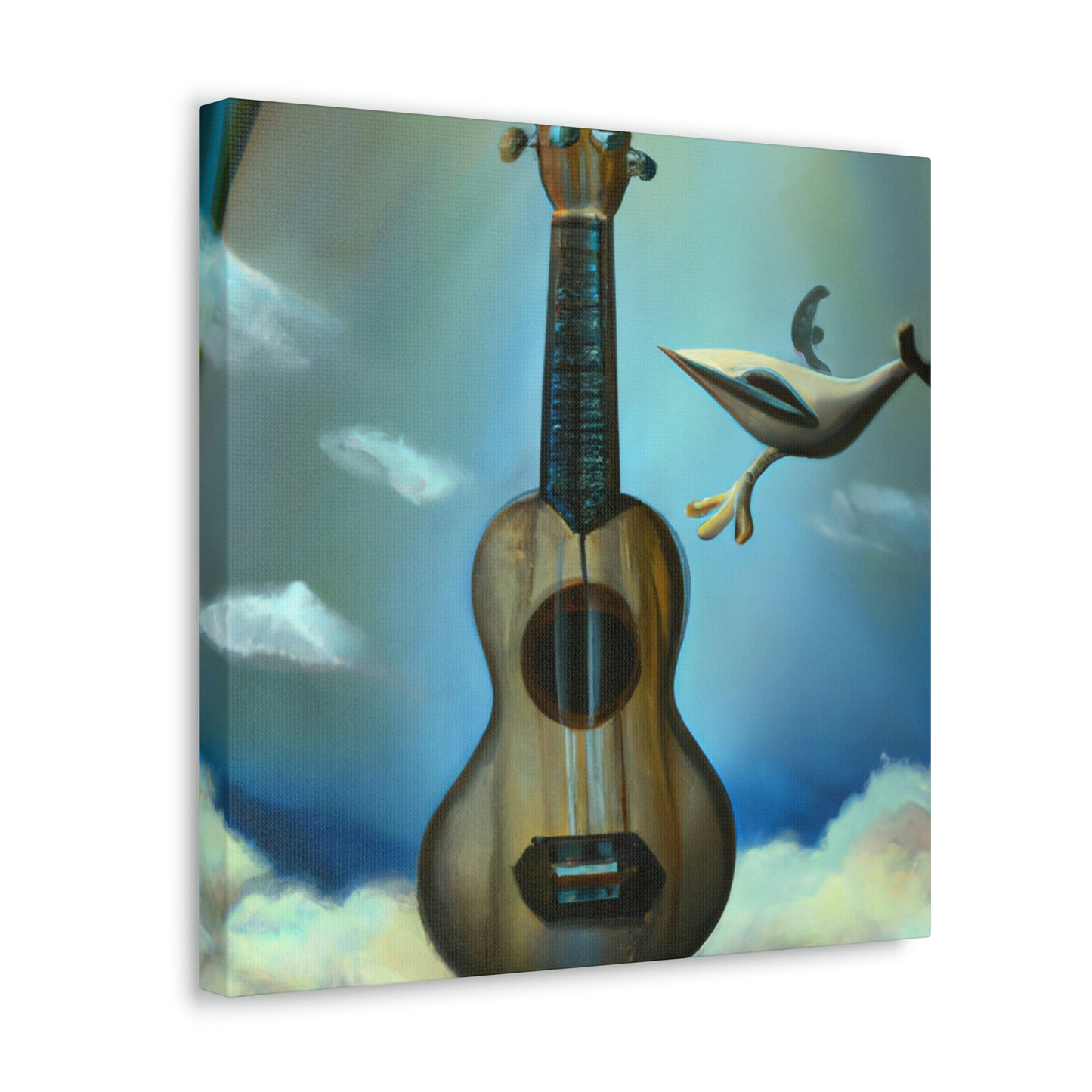 Ukelele Under Moonlight - Canvas