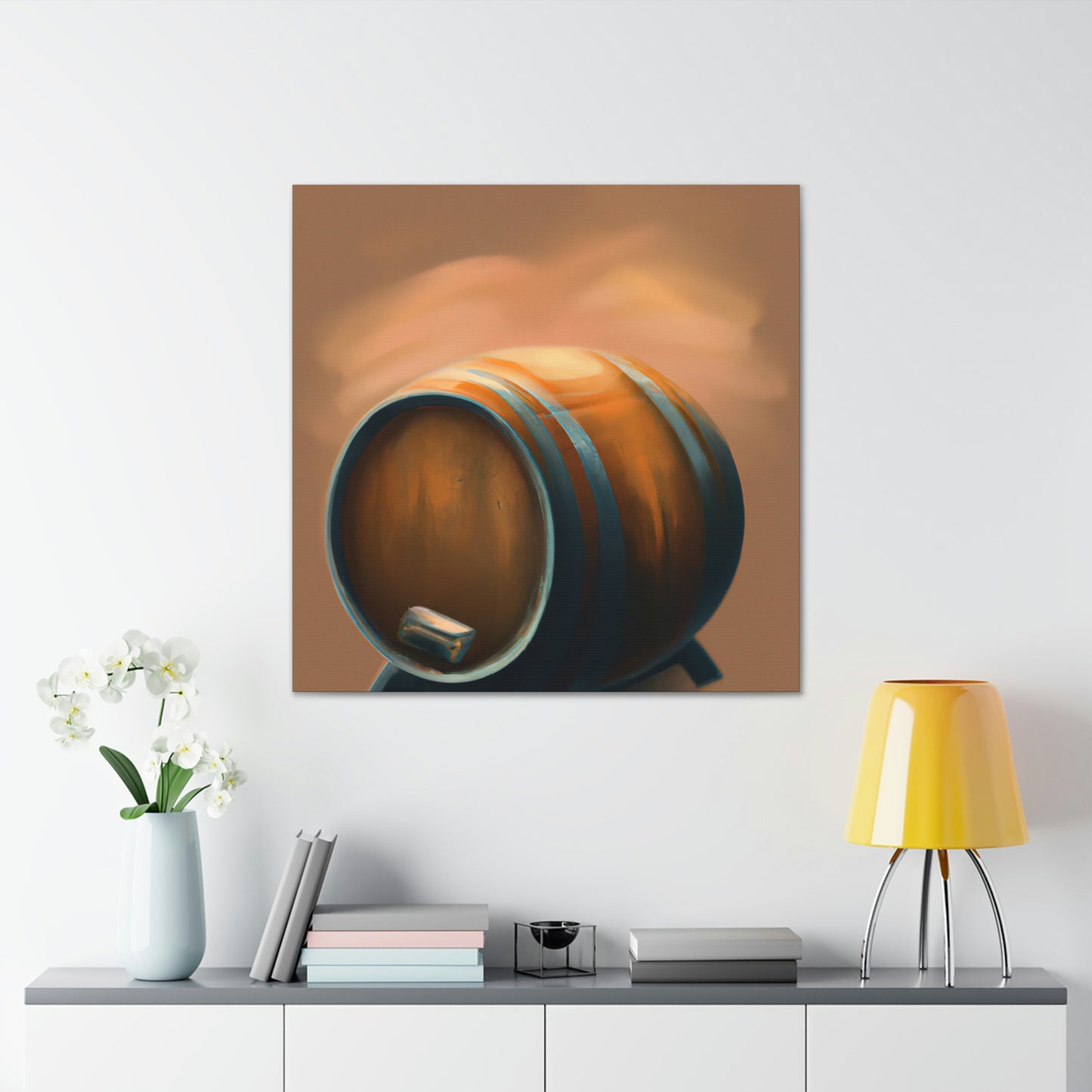 "Whiskey Barrel Ode" - Canvas