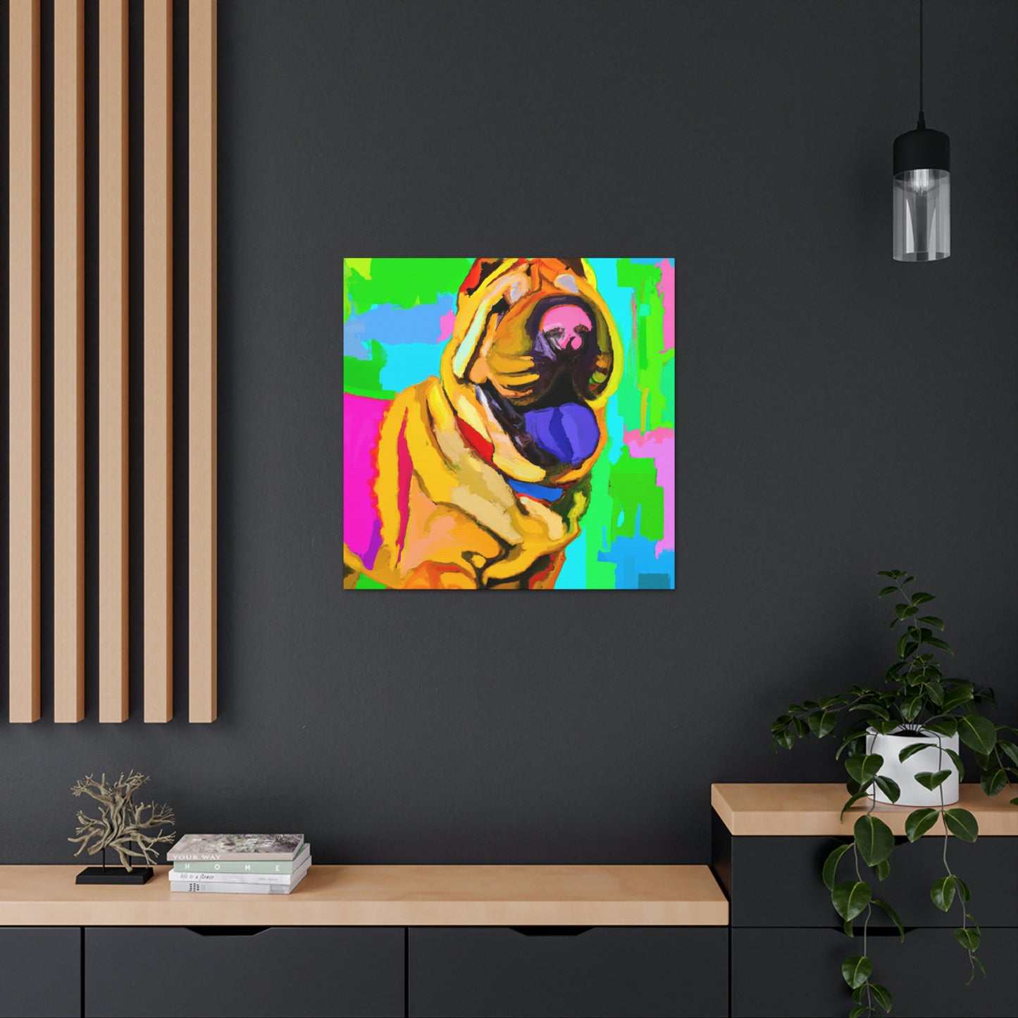 Shar Pei Minimalism - Canvas