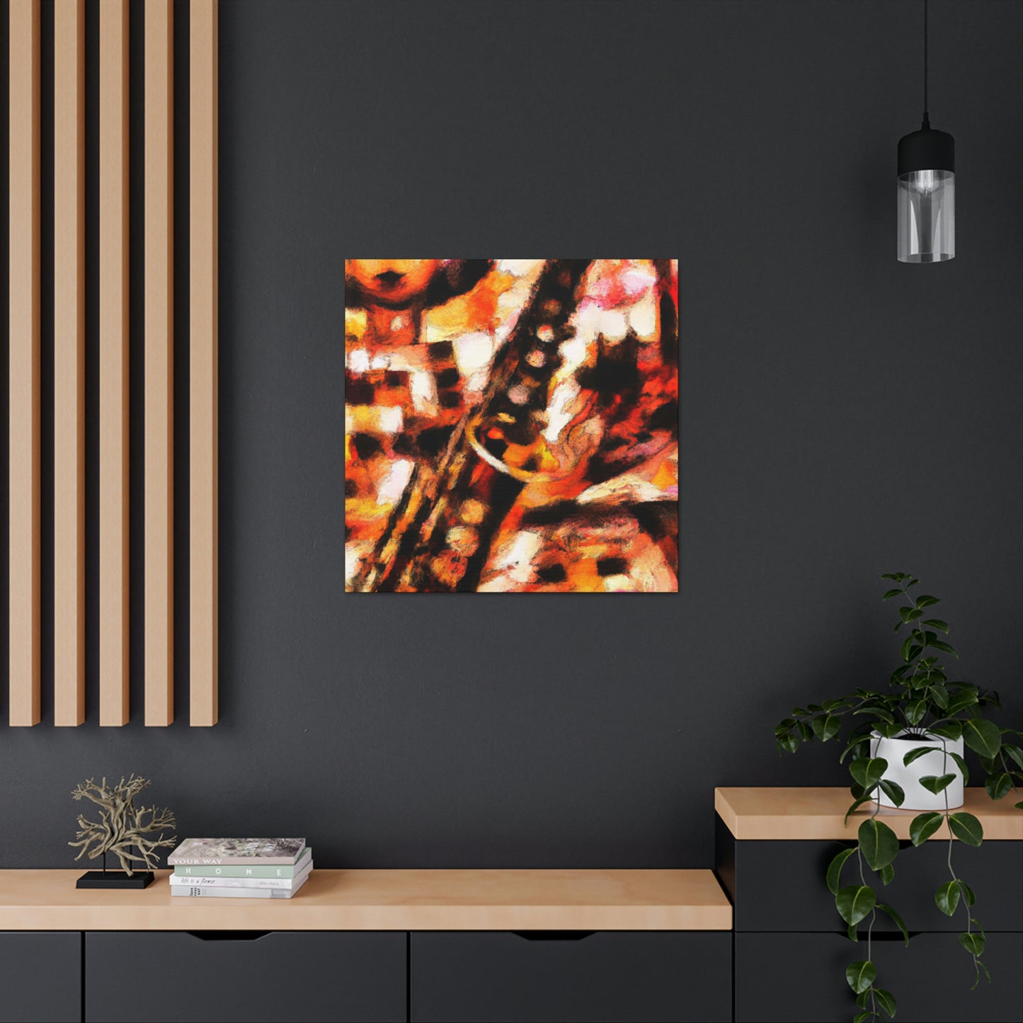 "Clarinet in Expressionism" - Canvas