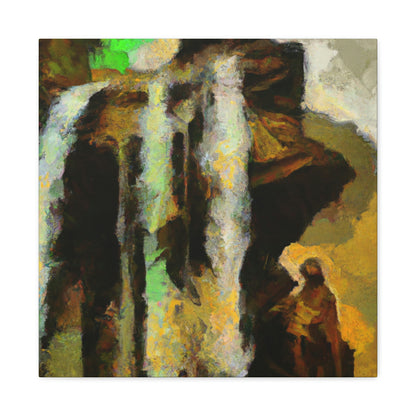 "Waterfall Melodic Mosaic" - Canvas