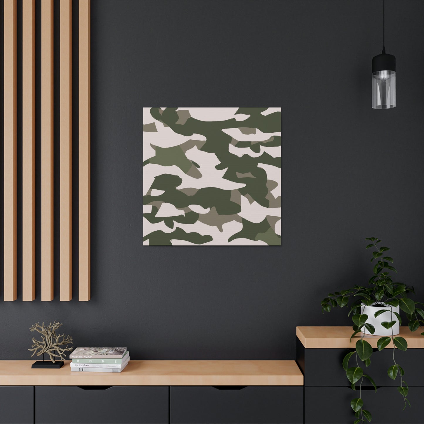 "Camouflage in Monochrome." - Canvas