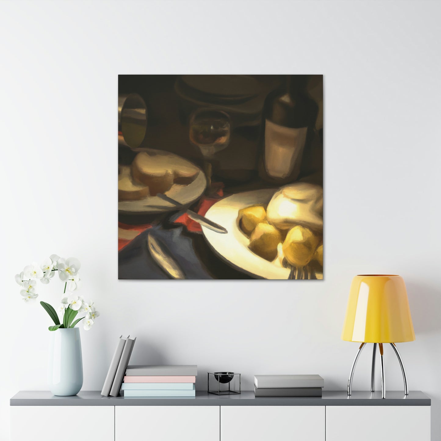 Dining Table Feast - Canvas